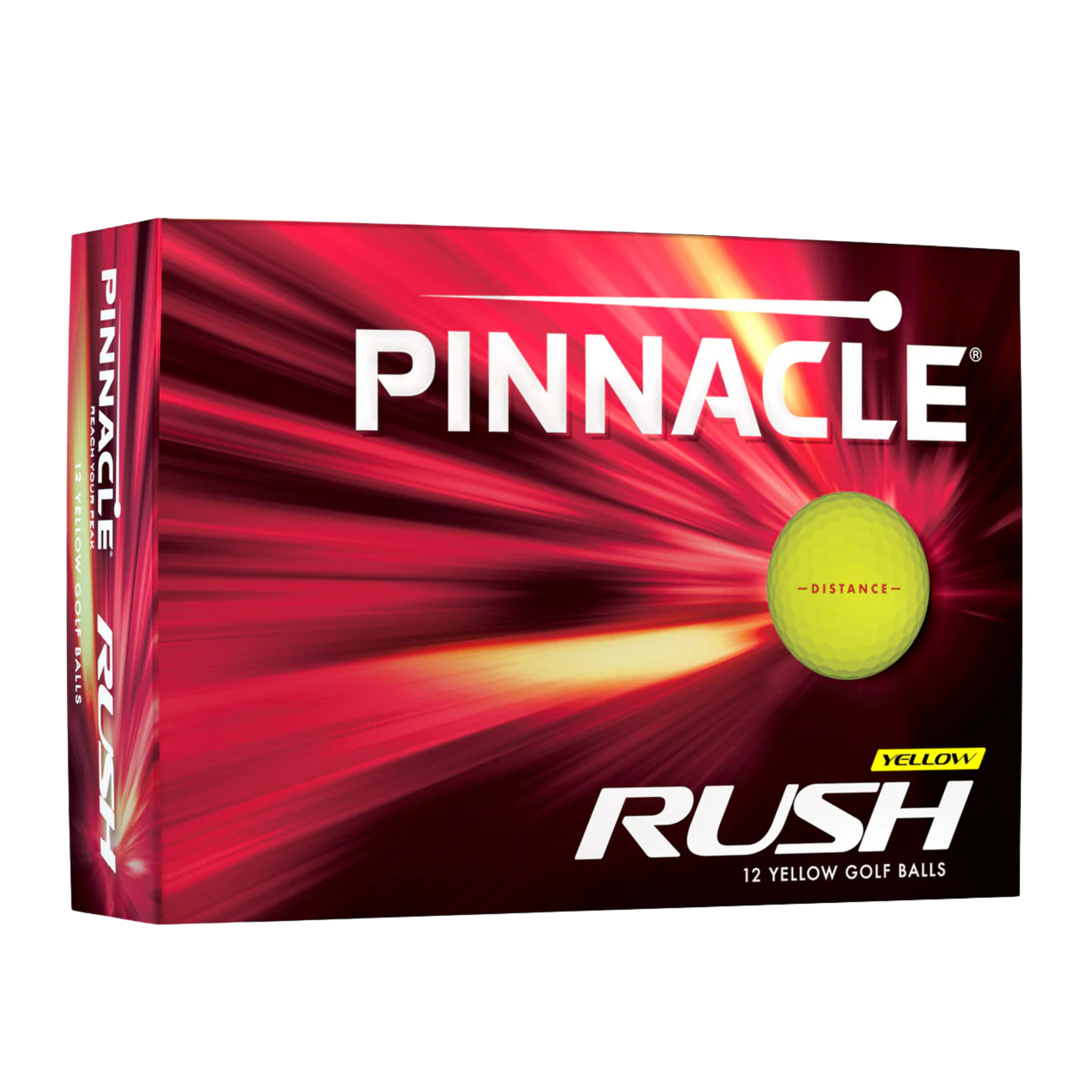 Premium Pinnacle Rush Golf Balls - High Visibility Yellow for Long Distance & Accuracy | Perfect for Tournaments, Driving Range & Outdoor Practice