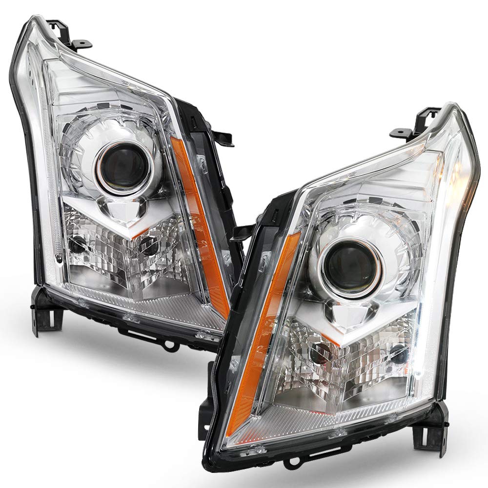 ACANII - OEM Style Projector Headlights for 2010-2014 Cadillac SRX | HID/Xenon Compatible | Left & Right Pair | Upgrade Your Night Driving Safety & Style