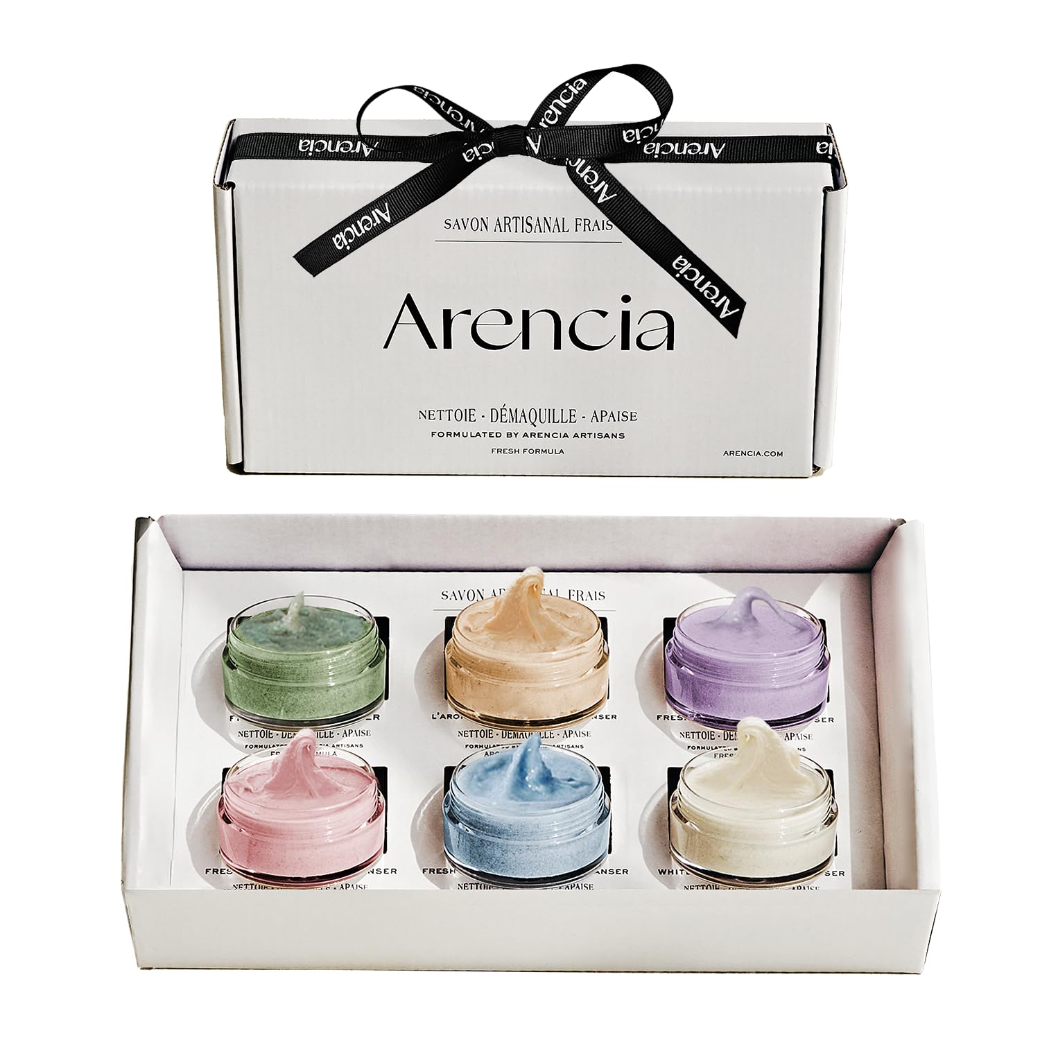 Korean Rice Mochi Facial Cleanser Gift Set - 6 Travel Size Varieties (0.52 oz Each) for Gentle Skin Care | Perfect Holiday Gift & Travel Essential