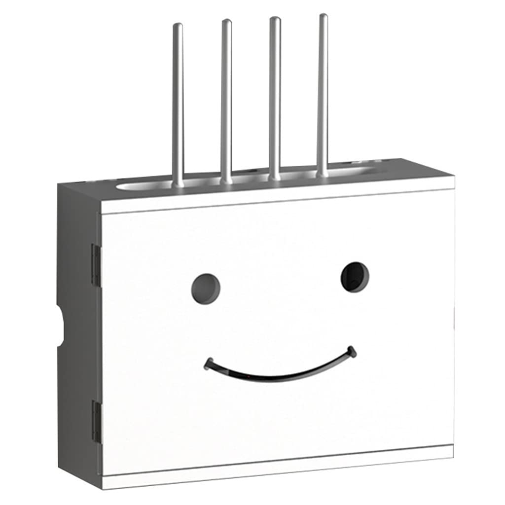 Wall Mounted Router Storage Shelf - Organizer for Wireless Router, Cables & Power Strips with Socket Shielding | Perfect for Home Office, Gaming Setup & Network Closet Organization