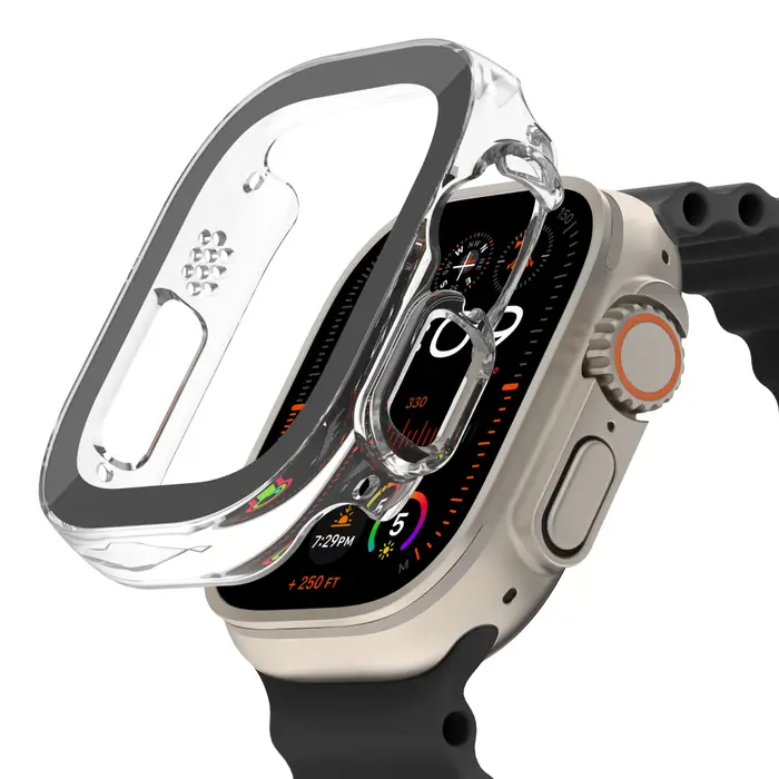 Belkin Screen Protector for Apple Watch Ultra - Tempered Glass, Anti-Scratch, HD Clear - Perfect for Workouts, Swimming & Outdoor Activities