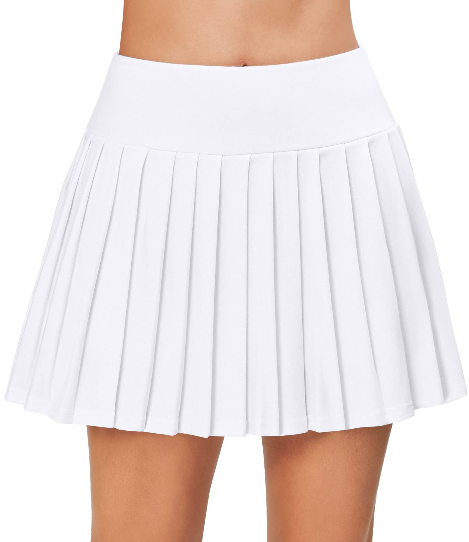 Healthyoga Women's Pleated Tennis Skirt - Athletic Skort for Tennis, Golf & Running - Breathable & Comfortable Workout Skirt for Active Women