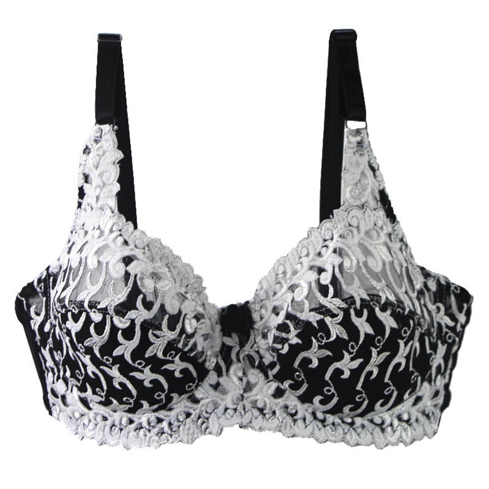 Women's Unlined Lace Sports Bra - Comfortable Padded Straps for Yoga & Running