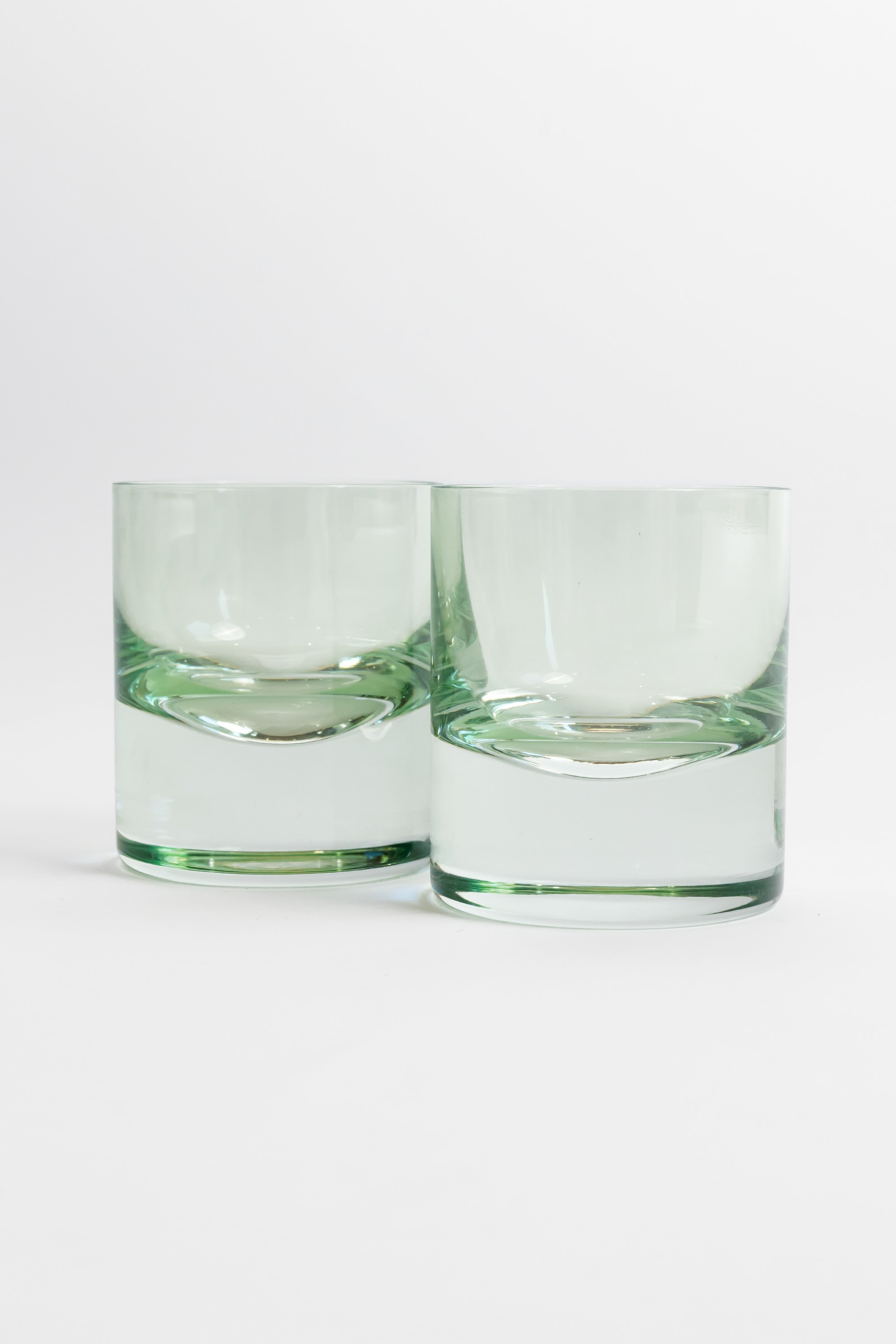 Estelle Colored Rocks Glass Set of 2 - Mint Green Drinking Glasses for Cocktails, Whiskey & Iced Beverages | Perfect for Home Bar, Parties & Gifts