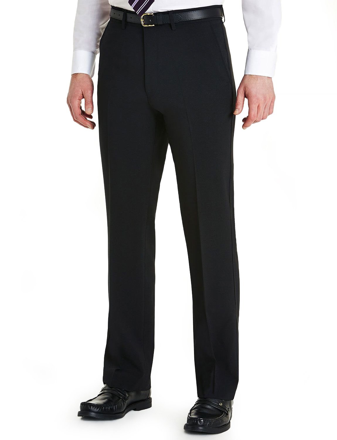 Men's Classic Style Dress Pants with Slant Pocket - Formal Office Wear & Business Attire for Professional Men