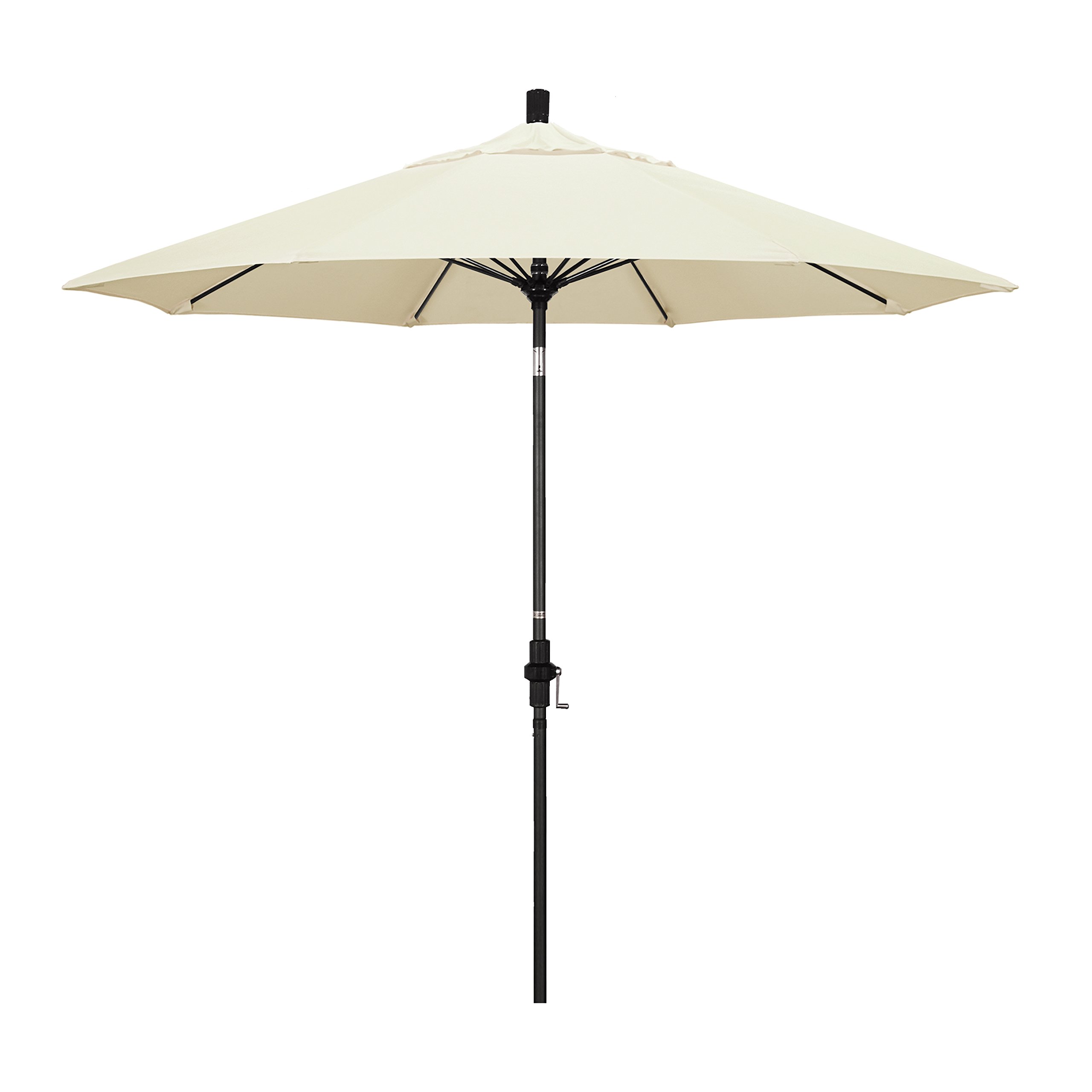 California Umbrella GSCUF908117-SA53 9-Foot Round Patio Umbrella with Aluminum Pole & Fiberglass Ribs - Durable Canvas Canopy for Outdoor Dining, Poolside Lounging, and Backyard Relaxation