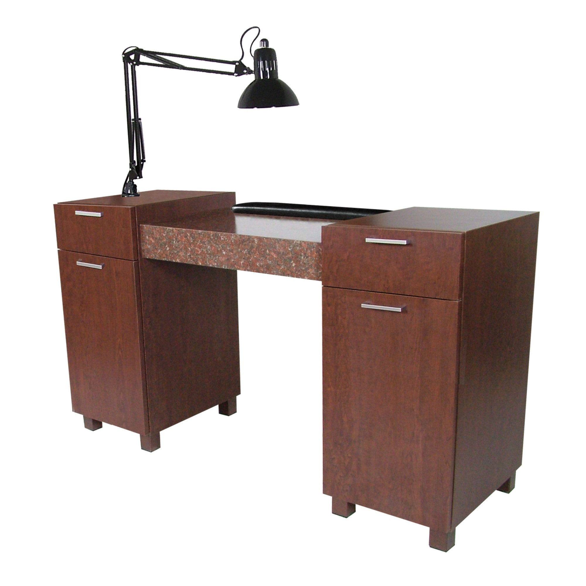 Amati 57 Professional Nail Table for Salon & Home Use - Portable Manicure Pedicure Station with Adjustable Height & Storage Drawer - Perfect for Nail Technicians, DIY Enthusiasts & Spa Treatments