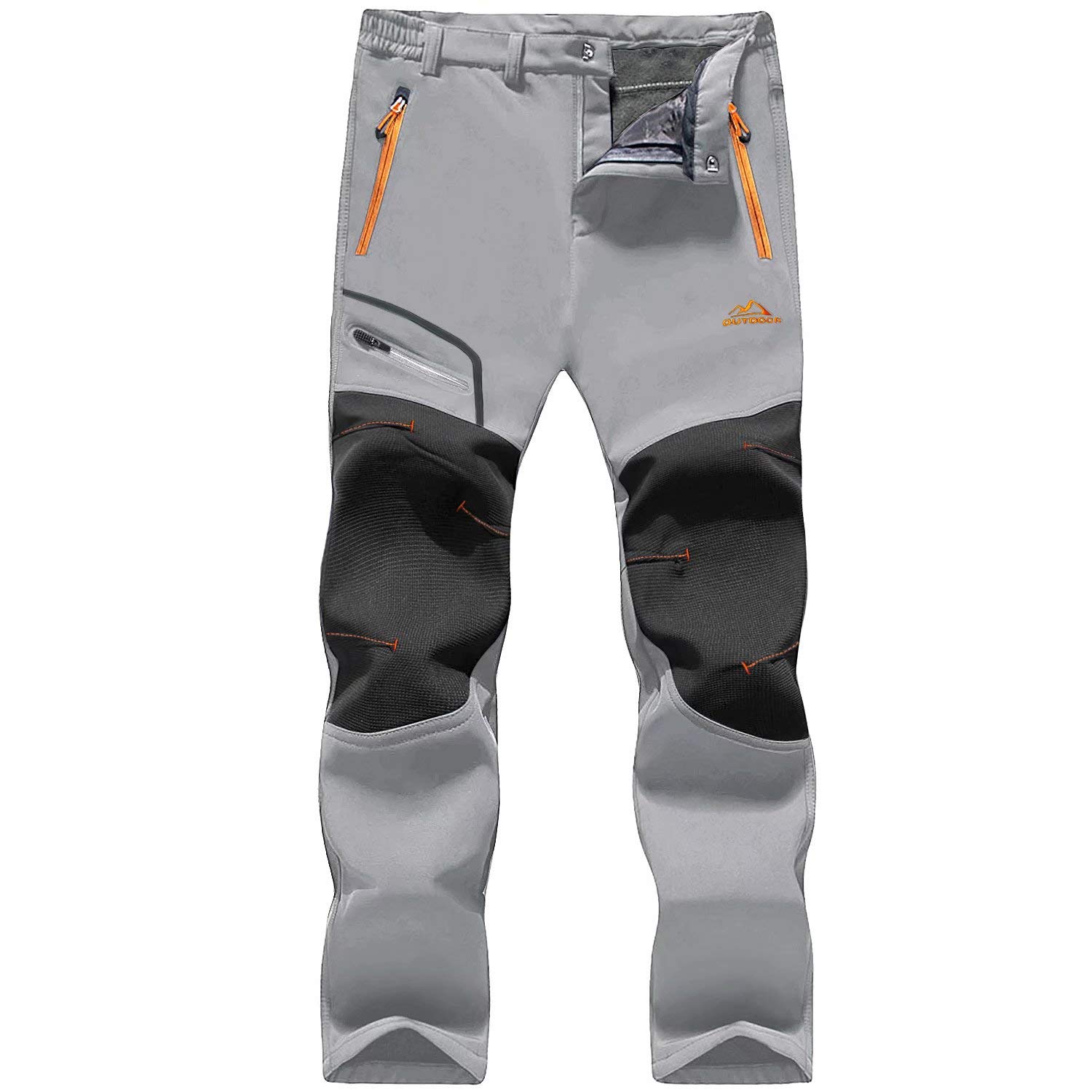 MAGCOMSEN Men's Winter Snow Ski Pants - Waterproof Softshell Hiking Pants with 4 Pockets for Outdoor Activities | Perfect for Skiing, Snowboarding & Cold Weather Adventures