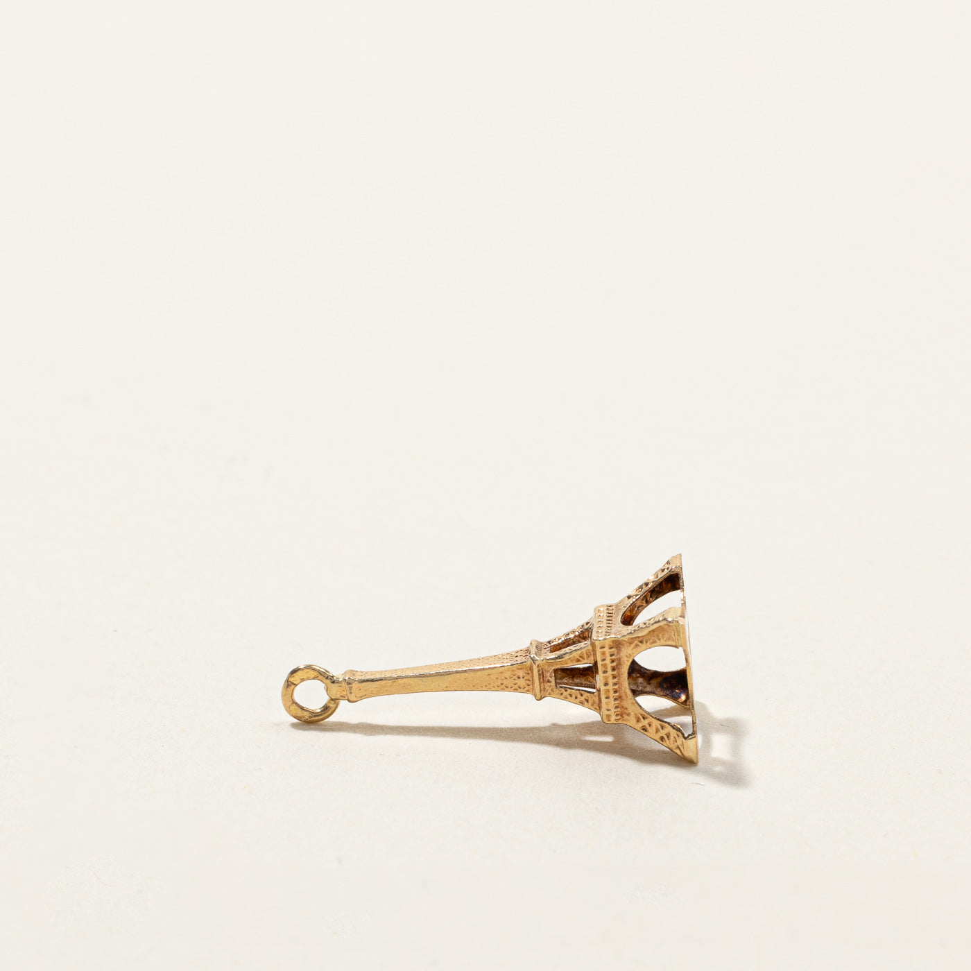 14K Gold Eiffel Tower Charm Pendant - Elegant Parisian Jewelry for Necklace & Bracelet - Perfect Gift for Travel Lovers & Francophiles