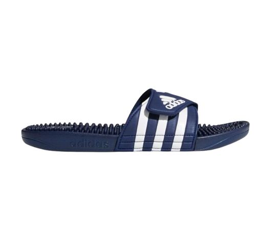 Adidas Men's Adissage Slides - Comfortable Sandals for Men, Dark Blue/Cloud White/Dark Blue | Perfect for Pool, Beach, Gym & Casual Wear