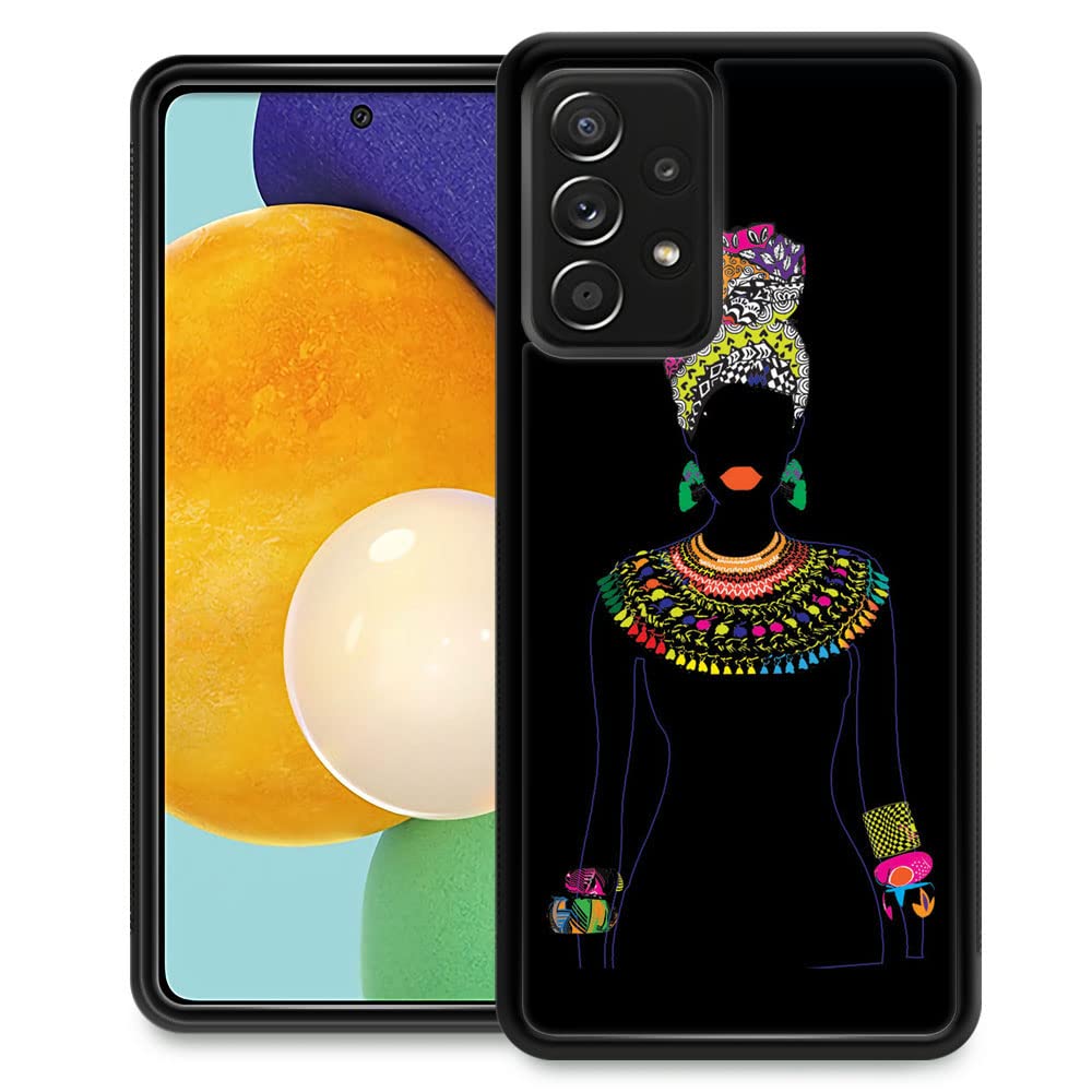 Samsung Galaxy A73 5G Phone Case for Women - Cute Floral Pattern Design, Shockproof Anti-Scratch Tempered Glass Back Cover - Compatible with Samsung Galaxy A73 6.7 Inch | Perfect for Everyday Use, Work & Travel Protection