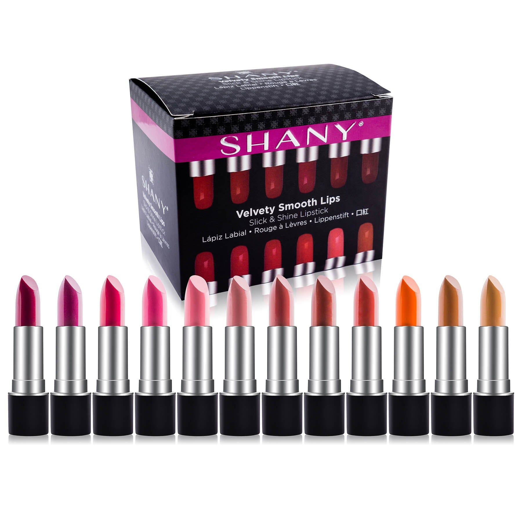 12 Colors Long Lasting Moisturizing Lipstick Set - Slick & Shine Lip Gloss for Day & Night Wear, Parties, Dating & Everyday Makeup