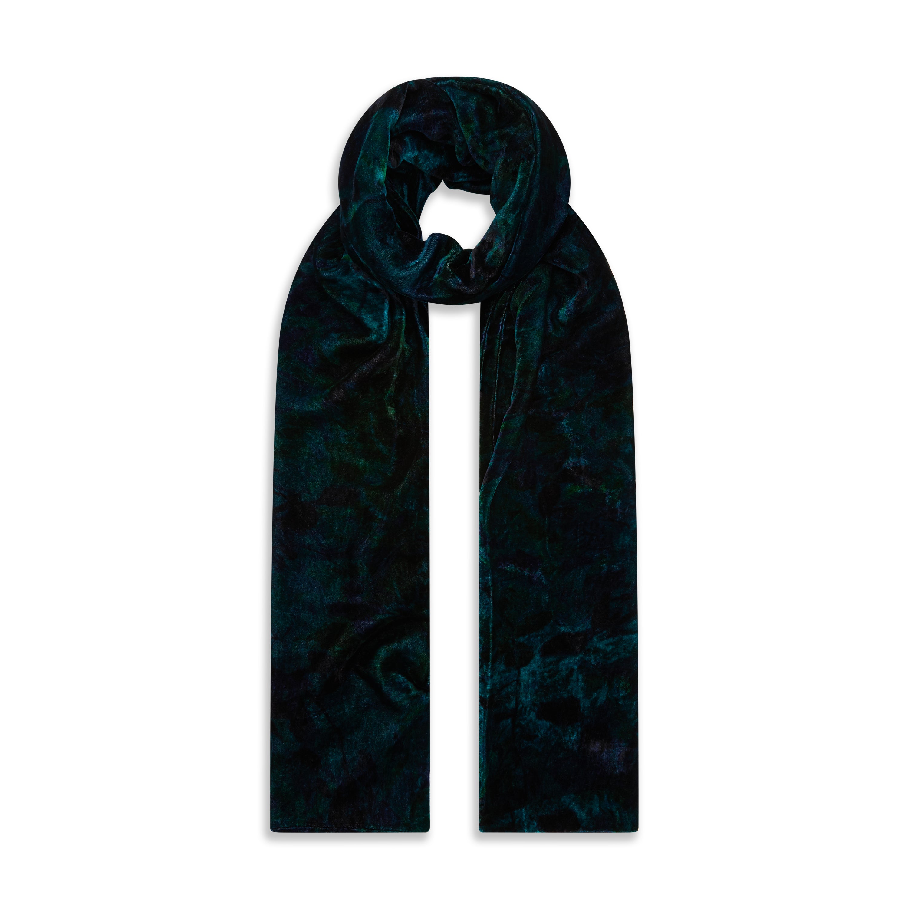 MUFFLER NASTURTIUM VELVET SCARF - Soft Winter Fashion Accessory for Women, Warm & Stylish Wrap Shawl - Perfect for Cold Weather, Office, and Evening Out