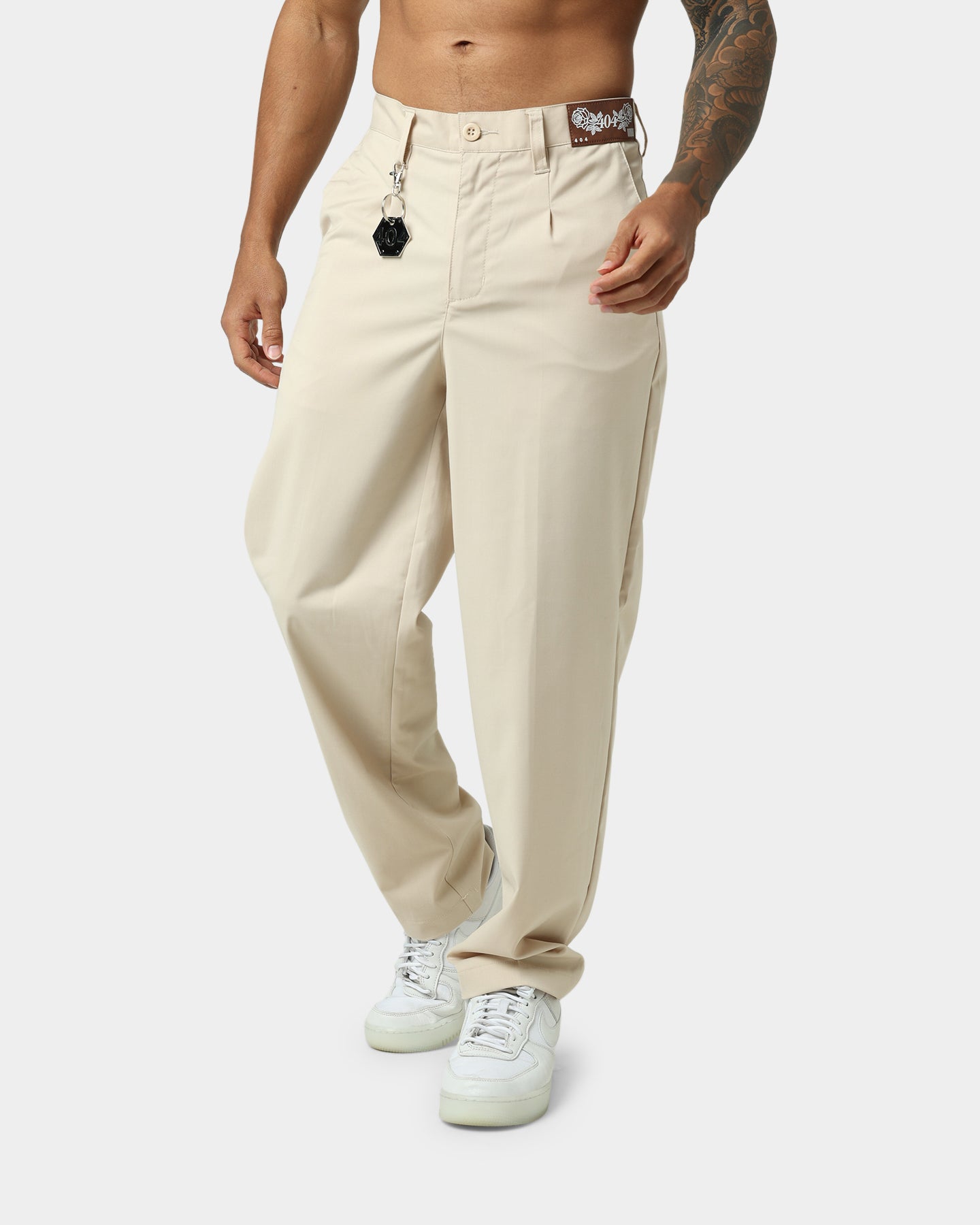 404 Liberty Baggy Trousers Sand - Comfortable Loose Fit Casual Pants for Men & Women | Perfect for Streetwear, Travel & Relaxation
