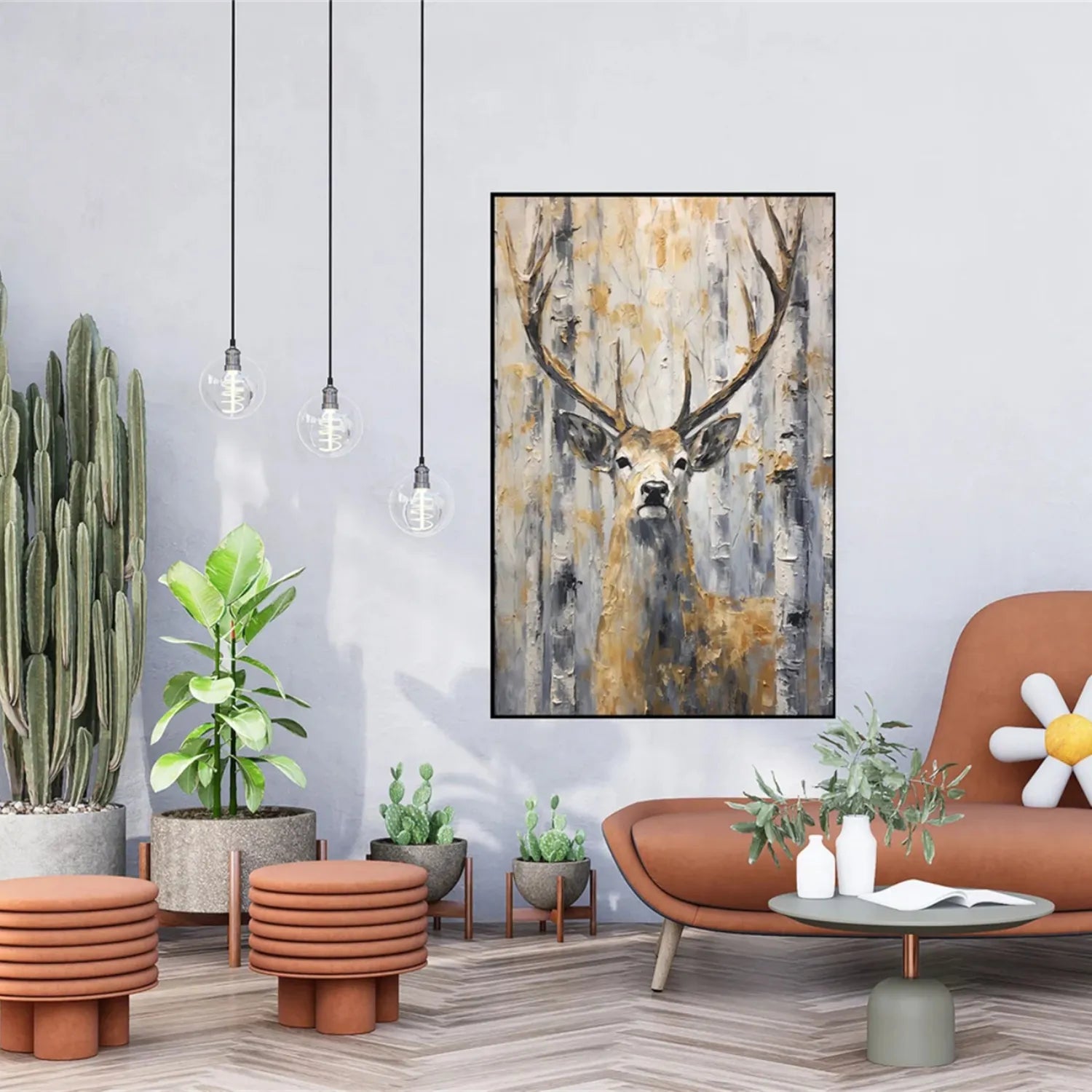 Animal Art Painting #AP083 - Handmade Canvas Wall Decor for Living Room, Bedroom & Office - Perfect Gift for Pet Lovers & Home Decor