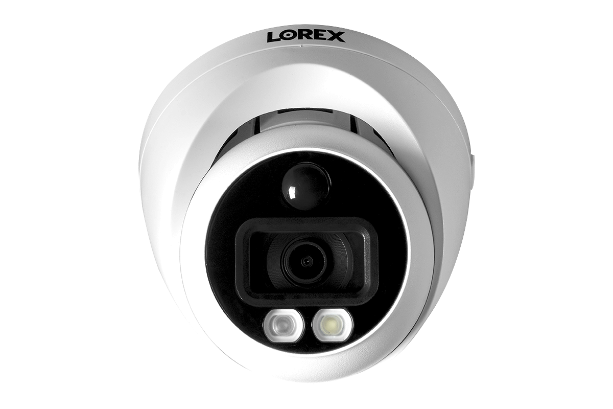 4K Ultra HD Smart Security Camera with Active Deterrence - Outdoor/Indoor Dome Surveillance System for Home & Business Protection (Night Vision, Motion Detection, Weatherproof) - Perfect for Monitoring Driveways, Backyards, and Retail Stores