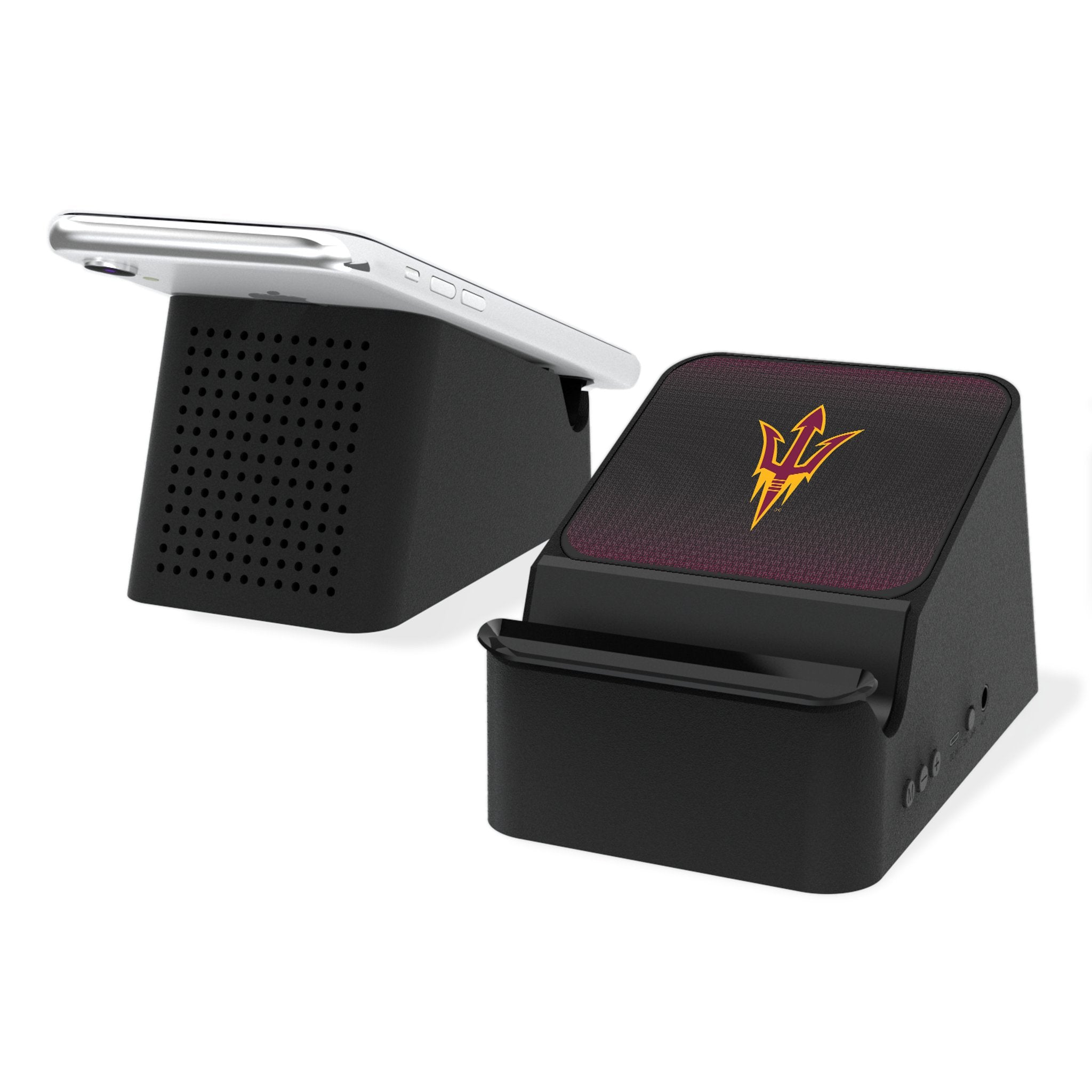 Arizona State University Sun Devils Wireless Charging Station with Bluetooth Speaker - Perfect for Dorm Rooms, Offices, and Game Day Parties