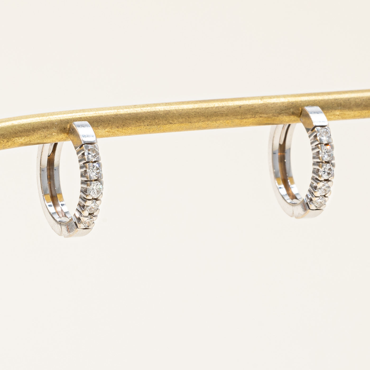 0.31ctw Diamond Huggie Hoop Earrings for Women - 14K Gold Huggie Earrings for Everyday Wear & Special Occasions
