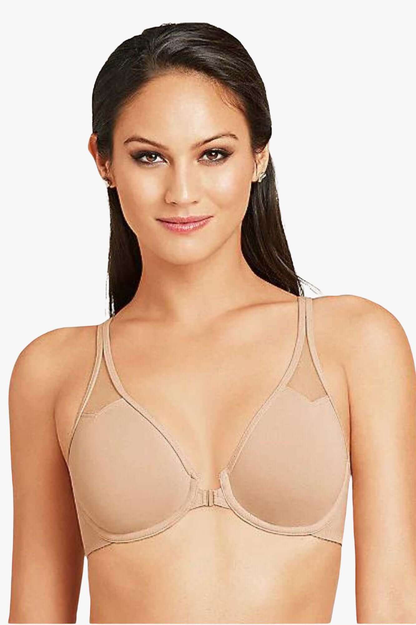 Wireless Racerback Front Closure Sports Bra for Women - Comfortable Workout, Yoga & Running Support - Seamless Design for Active Lifestyles