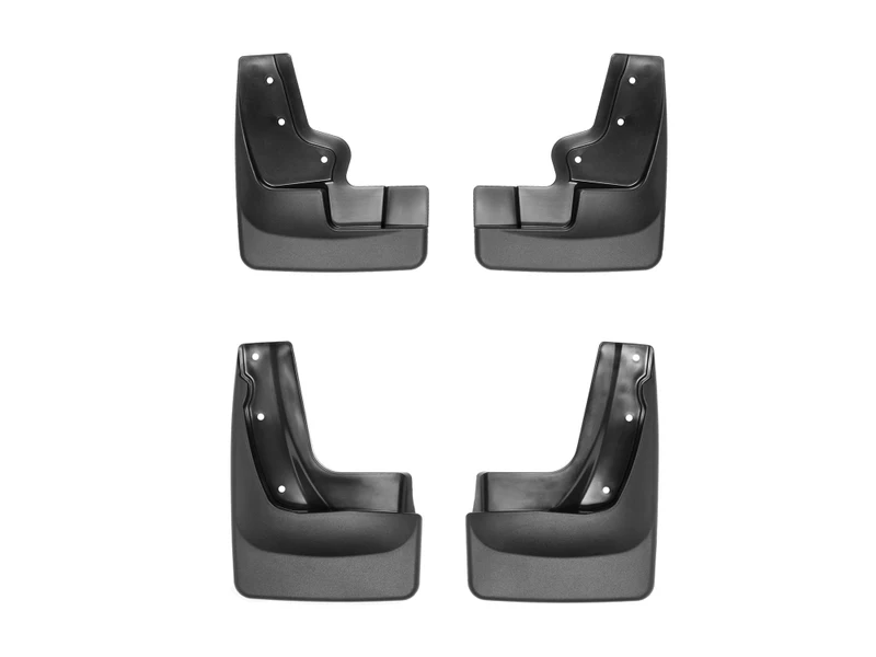 No Drill Mudflaps for 2016-2023 Ford Edge (Non-Sport Models) - Black Heavy Duty Splash Guards - Perfect for Off-Roading, Winter Driving & All-Weather Protection