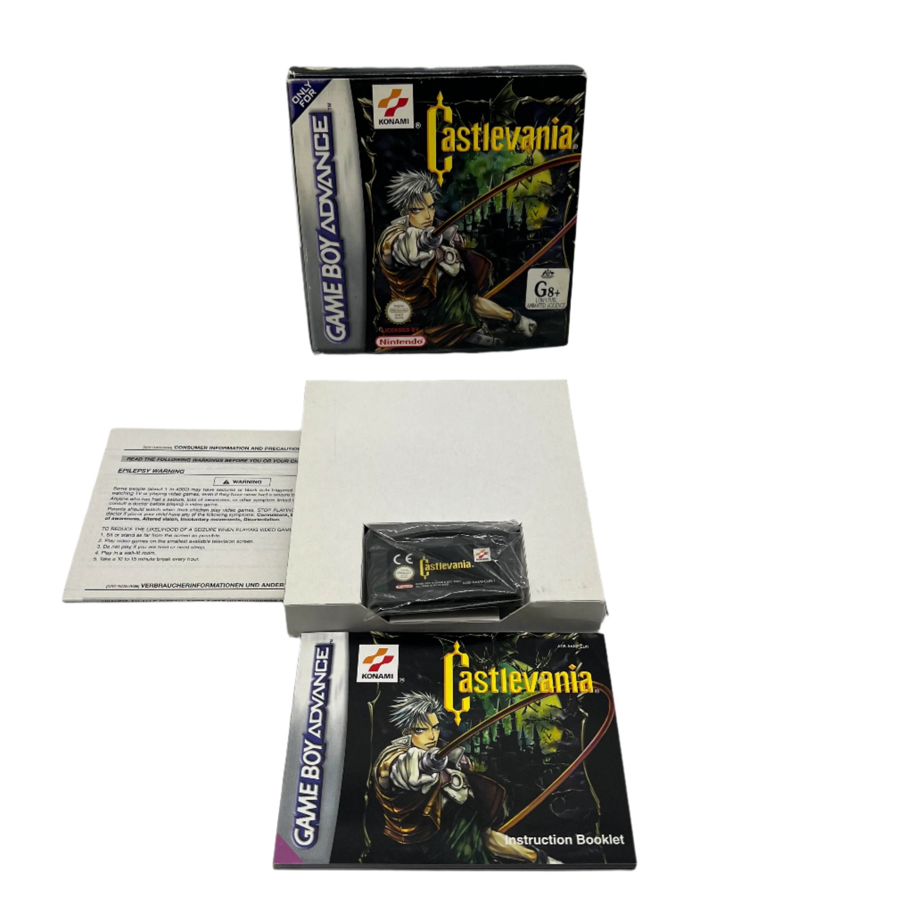 Castlevania GBA Game - Complete Boxed Edition with Manual (PAL) - Perfect for Retro Gaming Collectors & Handheld Console Enthusiasts