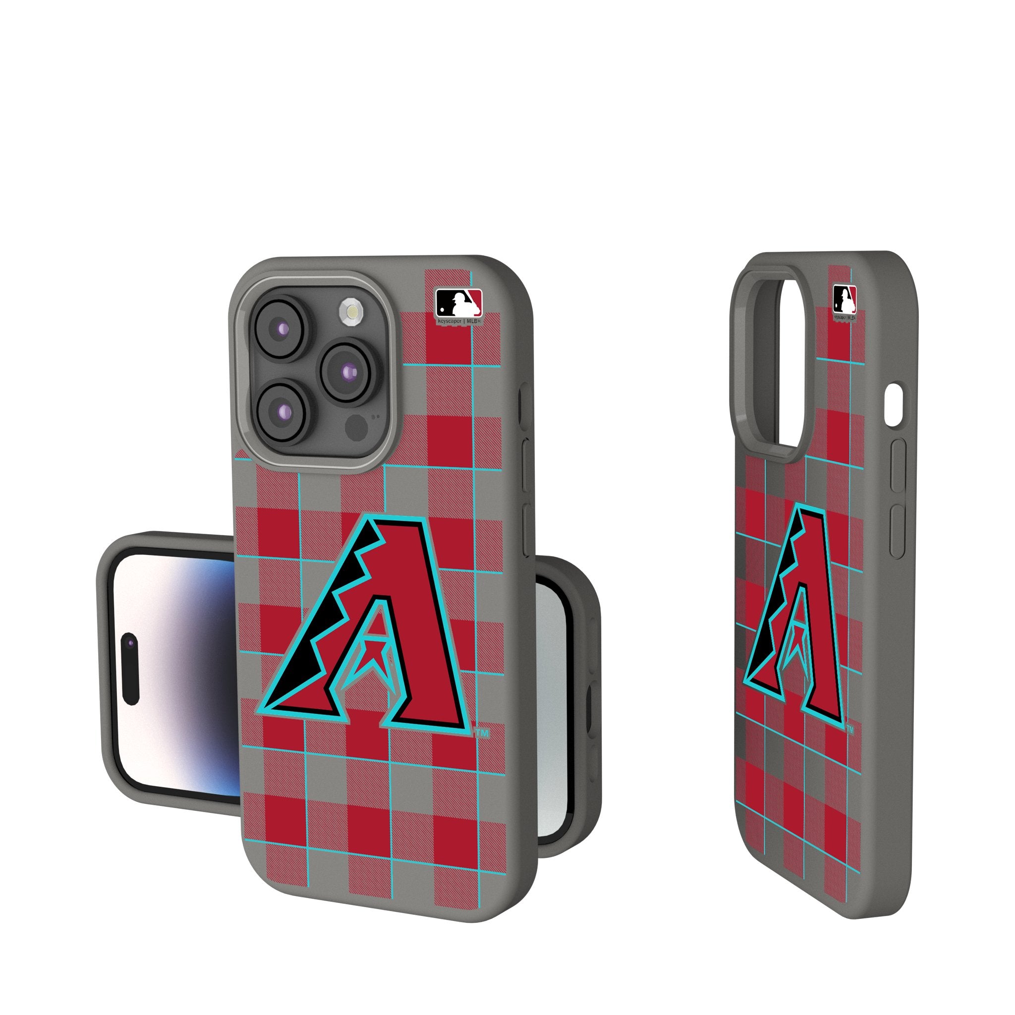 Arizona Diamondbacks Plaid Soft Touch Phone Case - Durable Protective Cover for iPhone & Samsung - Perfect for Baseball Fans & Game Day