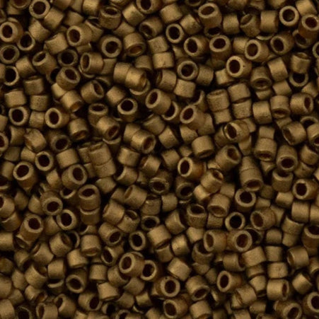 11/0 Delica Bead #0322L Metallic Bronze Matte 5.2g - Perfect for Jewelry Making, Beading Projects, and DIY Crafts