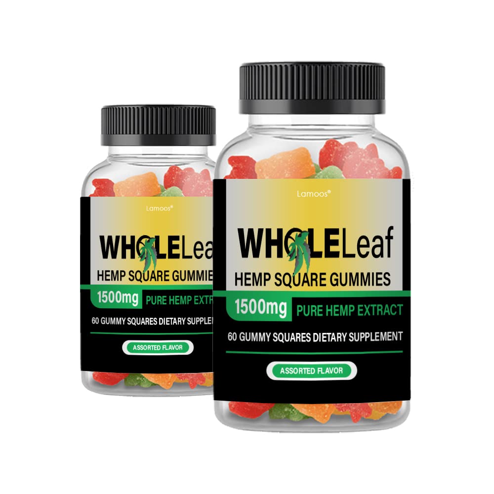(2 Pack) WholeLeaf Hemp Gummies - 120 Count | Premium CBD Gummies for Relaxation & Stress Relief | Natural Sleep Aid & Daily Wellness Supplement | Perfect for Work, Travel & Home Use