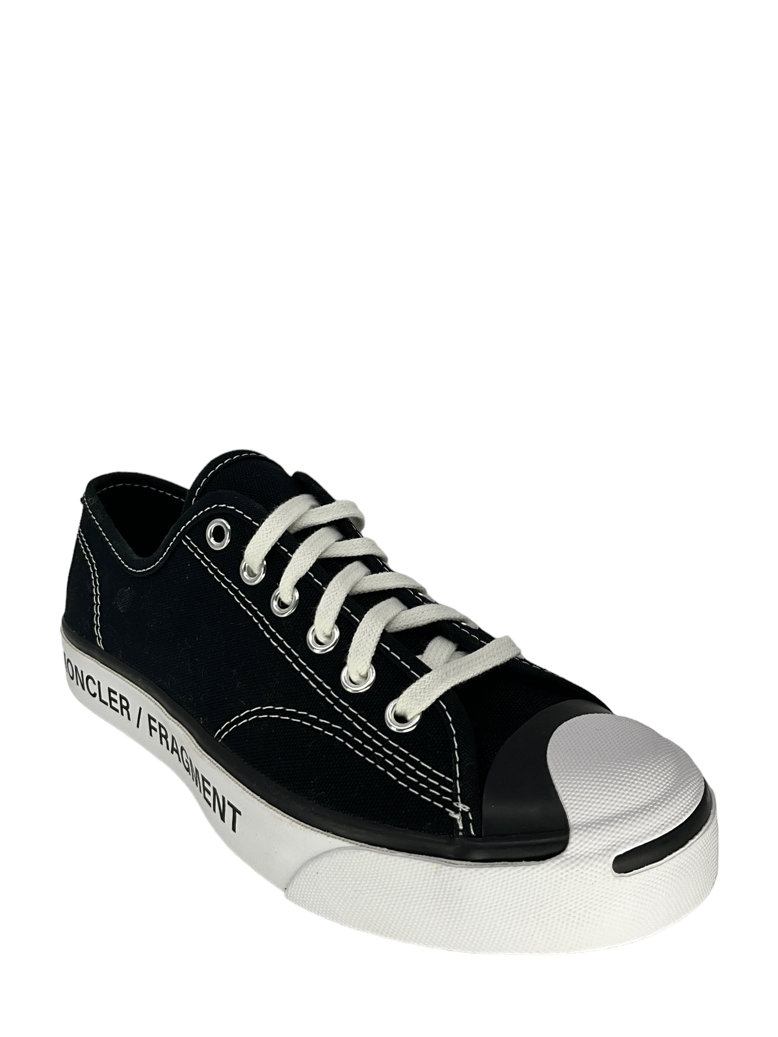 Moncler x Converse Fragment Black High-Top Sneakers for Men Size 7 - Streetwear Fashion Shoes for Urban Style & Casual Wear