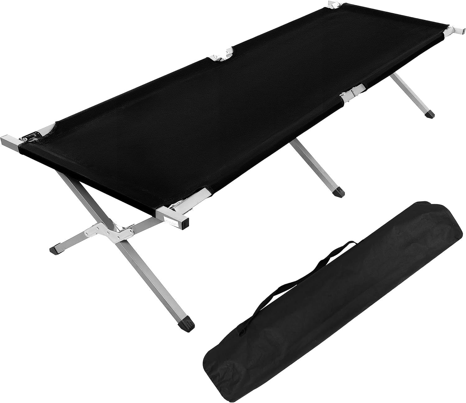 Portable Camping Cot for Adults - Lightweight Folding Cot Bed with Storage Bag - Perfect for Outdoor Camping, Hiking, Travel & Office Naps - Easy Setup - Compact & Durable - 1 Pack