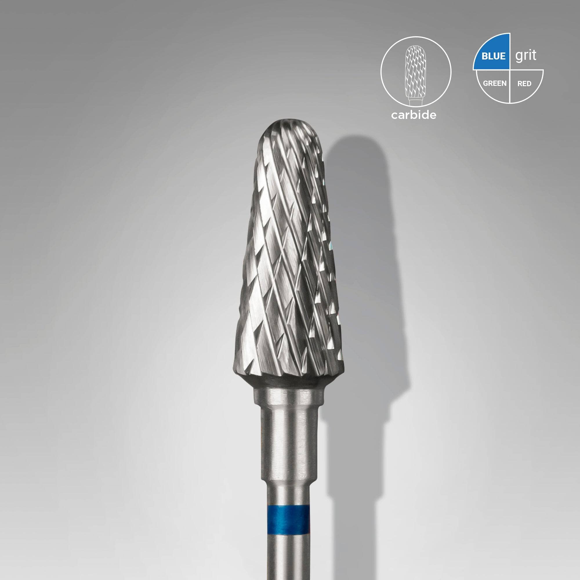 Staleks Blue Carbide Nail Drill Bit - 6mm Frustum Shape for Professional Manicure & Pedicure | Perfect for Nail Salons & Home Use