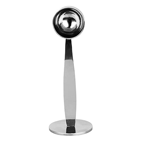 Premium Stainless Steel Espresso Tamper Spoon - Accurate Coffee & Tea Measuring Tool for Baristas, Home Brewing - Ideal for Espresso Machines, French Press, and Pour Over Coffee Brewing