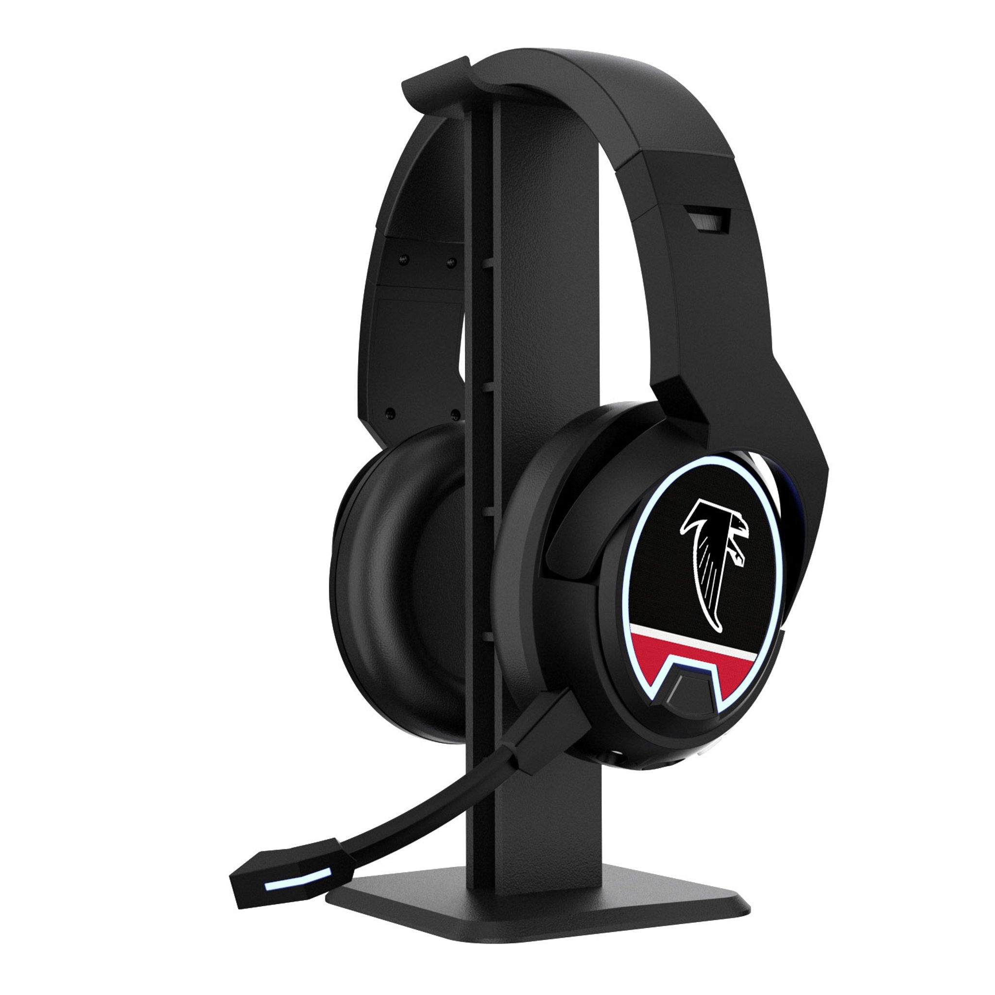 Atlanta Falcons Classic Stripe Gaming Headset - Noise Cancelling Wireless Headphones for PC, PS5, Xbox - Perfect for Football Games & Esports Tournaments