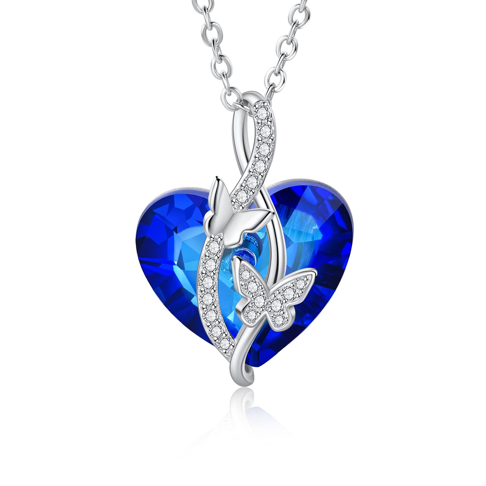 Elegant Crystal Heart Pendant Necklace - Perfect Gift for Women, Wife, Mom, Bridesmaid | Birthday, Graduation, Anniversary Jewelry | Ideal for Weddings, Date Nights & Special Occasions