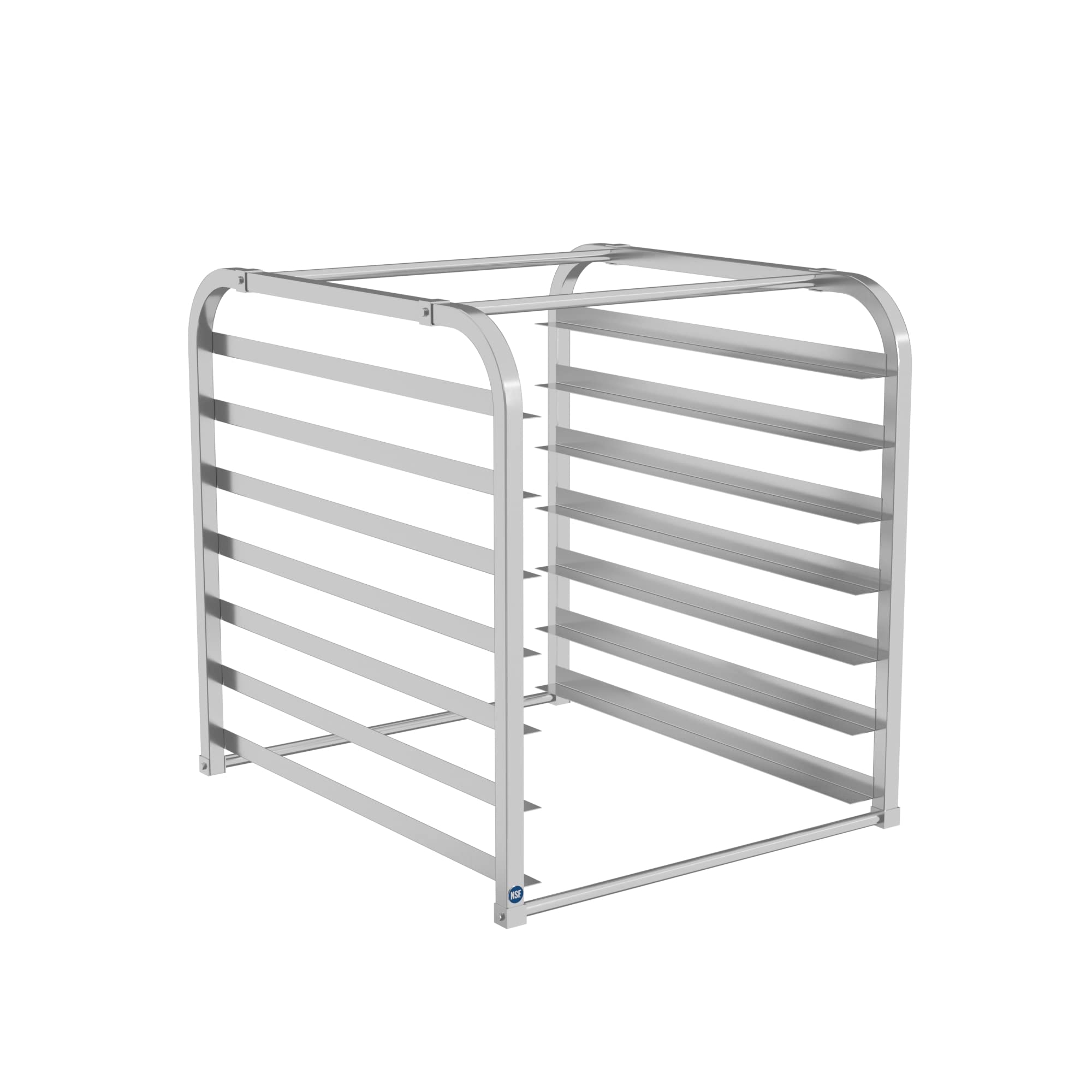 Stainless Steel 7 Pan End Load Countertop Bun & Sheet Pan Rack - Space Saving Commercial Kitchen Organizer for Bakeries, Restaurants & Home Baking - Easy Assembly