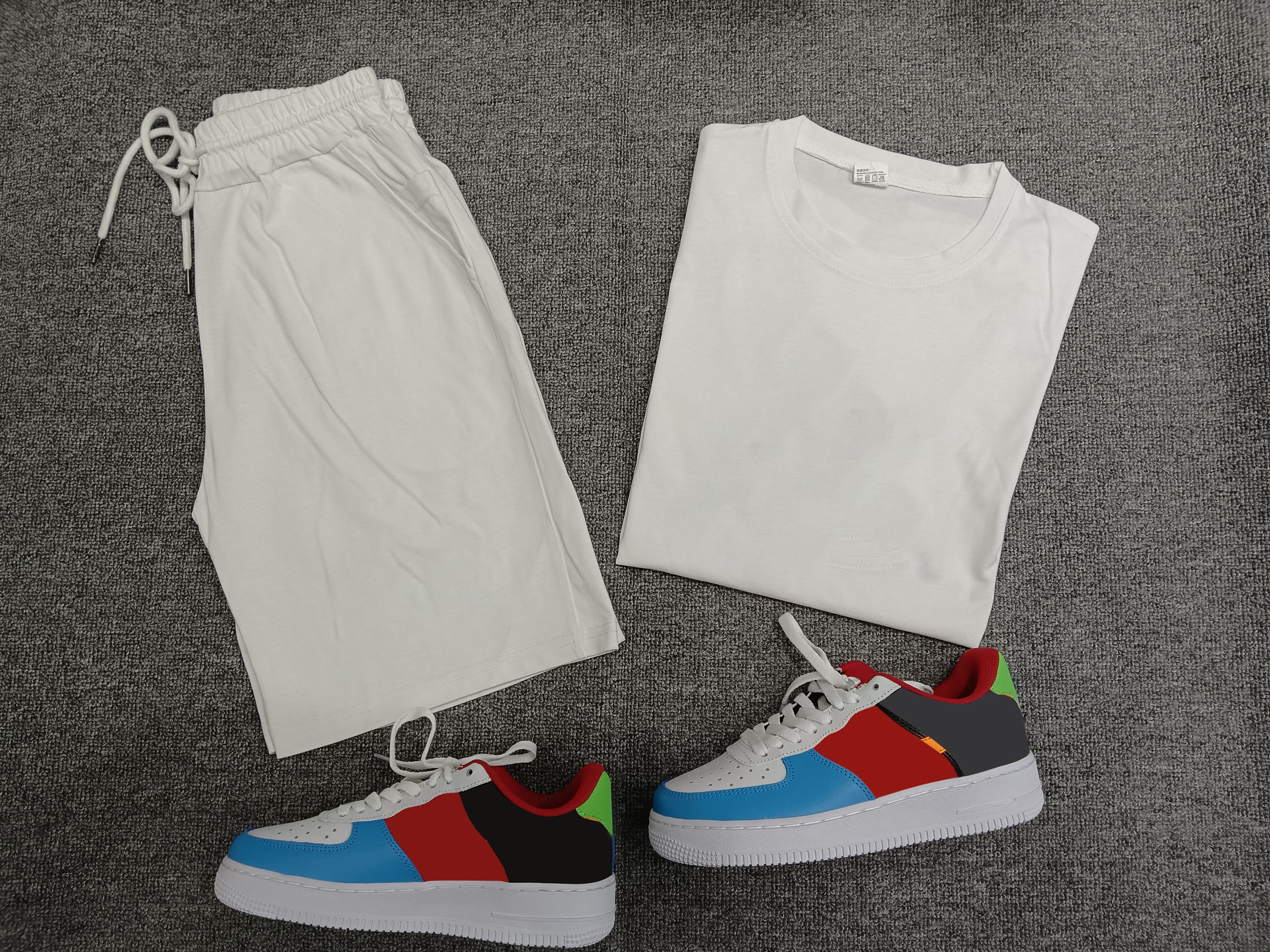 Men's Casual Short Sleeve T-Shirt & Athletic Shorts Set - Comfortable Summer Outfit for Gym, Running, Beach & Lounge Wear