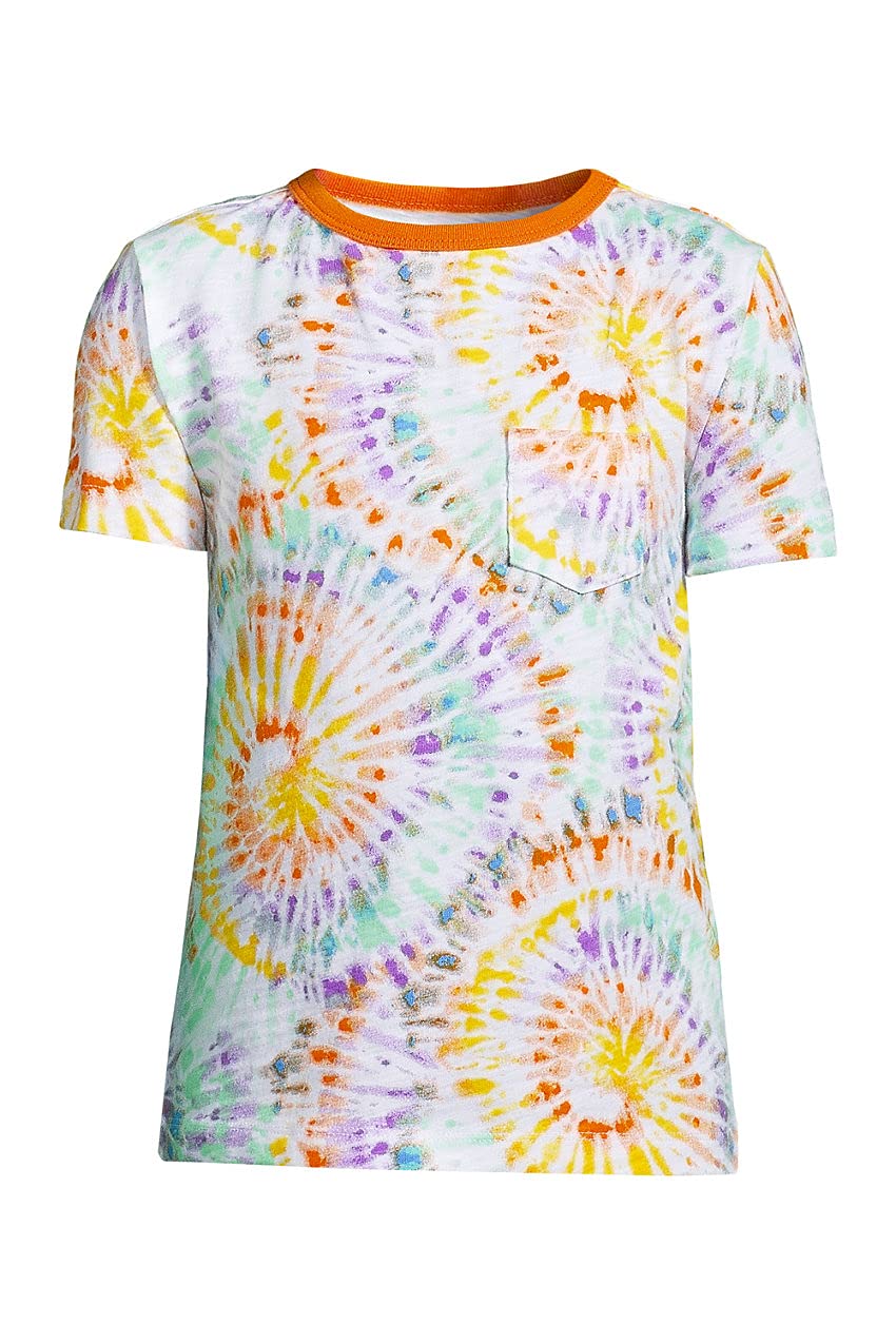 Lands' End Boys' Solid Slub Cotton T-Shirt - Comfortable Casual Short Sleeve Tee for Everyday Play & School Activities