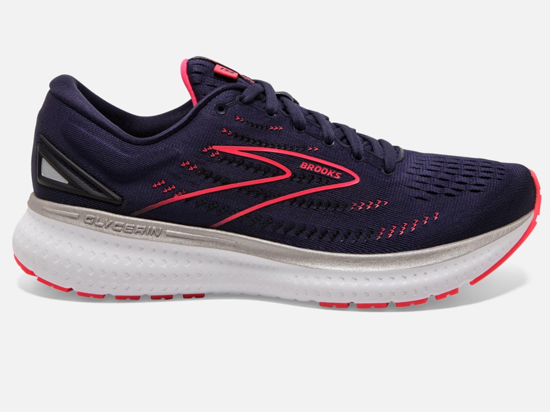 Brooks Women's Glycerin 19 Running Shoes - Cushioned Neutral Support for Long Distance & Marathon Training - Perfect for Road Running, Gym Workouts & Daily Comfort
