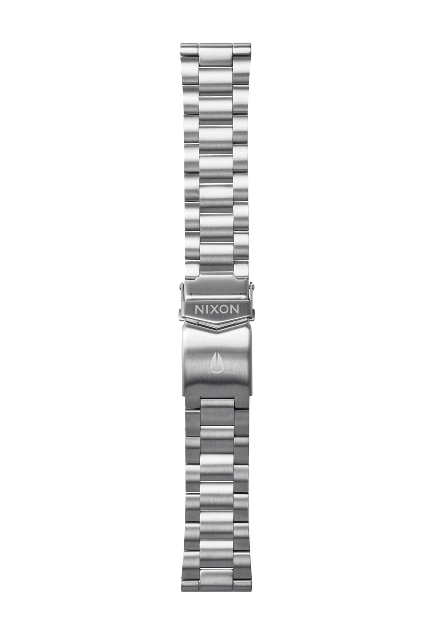 20mm Stainless Steel Watch Band - Durable All Silver Metal Replacement Strap for Apple Watch, Fitbit & Smartwatches - Perfect for Workouts, Office & Everyday Wear