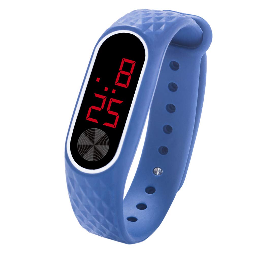 INNOVIERA Kids Sports Watch - Digital Learning Watch with LED Display, Silicone Strap, Waterproof for Boys & Girls - Perfect for School, Sports & Outdoor Activities (Blue, One Size)