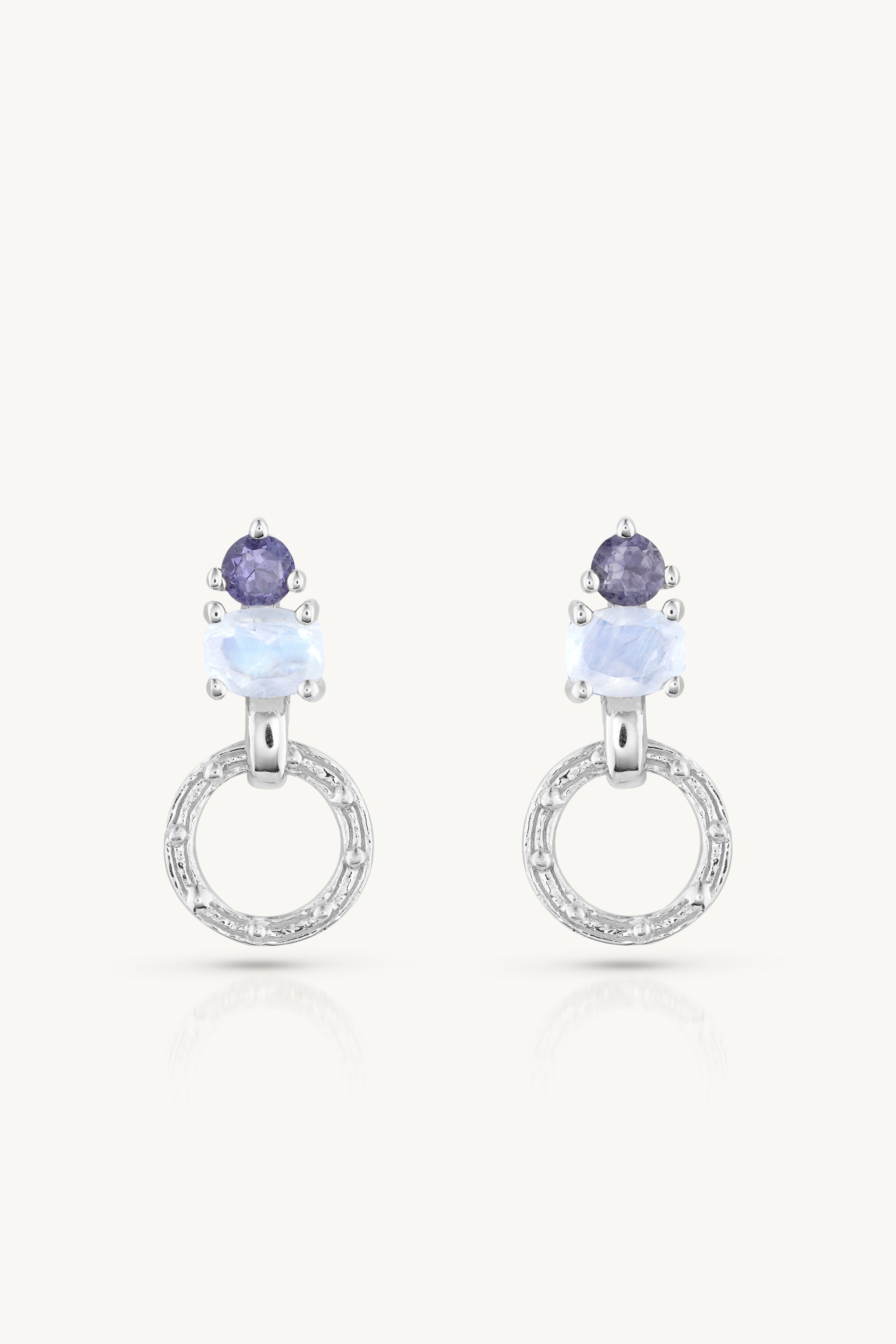 Raaya Sterling Silver Earrings for Women - Elegant Dangle Hoop Earrings for Daily Wear & Special Occasions