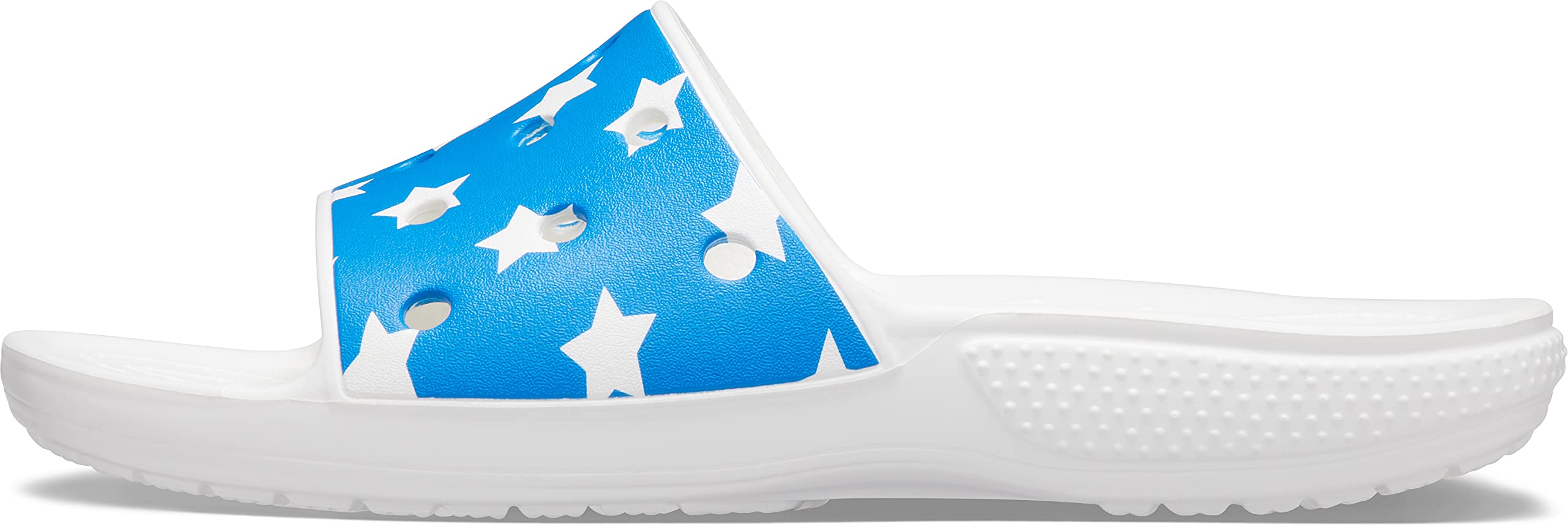 Crocs Unisex-Adult Graphic Classic Slide Sandals - Comfortable Slip-On Water Shoes for Men & Women - Perfect for Beach, Pool, and Indoor Use