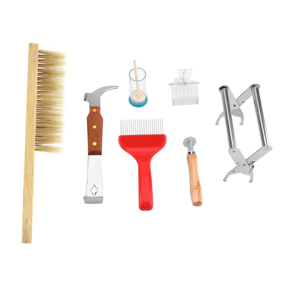 AYNEFY Professional Beekeeping Kit - Durable Beekeeping Equipment with Bee Marking Cage & Cleaning Tools | Essential Beekeeping Supplies for Hive Maintenance & Honey Harvesting | Perfect for Backyard Beekeepers & Apiary Professionals
