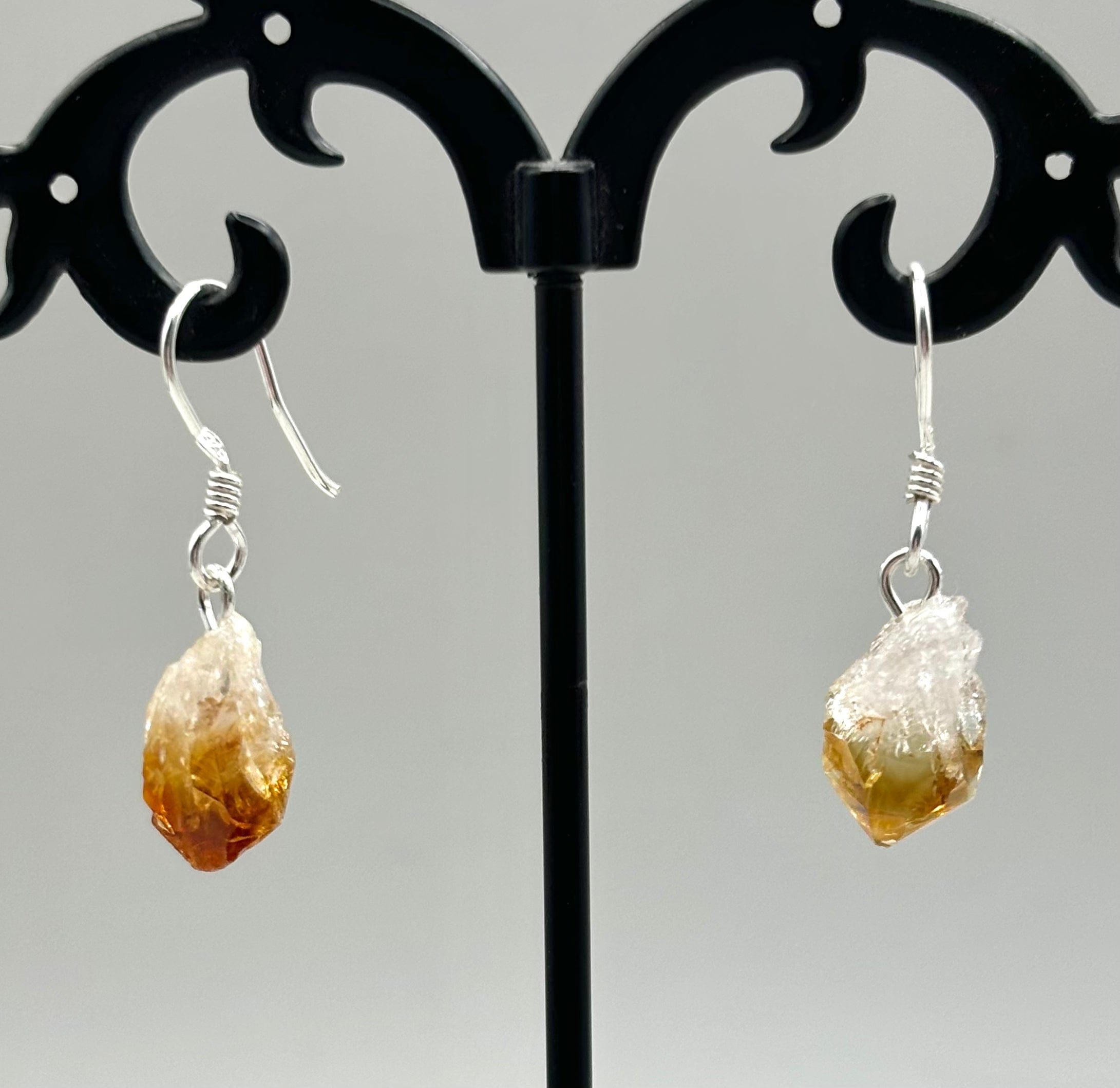 Natural Citrine Gemstone Sterling Silver Earrings for Women - Dainty & Elegant Jewelry for Everyday Wear, Parties & Gifts