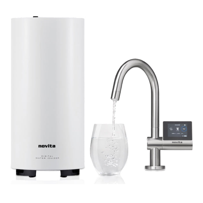 NP12000 Premium Under Sink HydroPlus Water Ionizer Alkaline Water Filter System with pH Balance - Free Premium Raw Honey Gift for Healthy Hydration at Home & Office