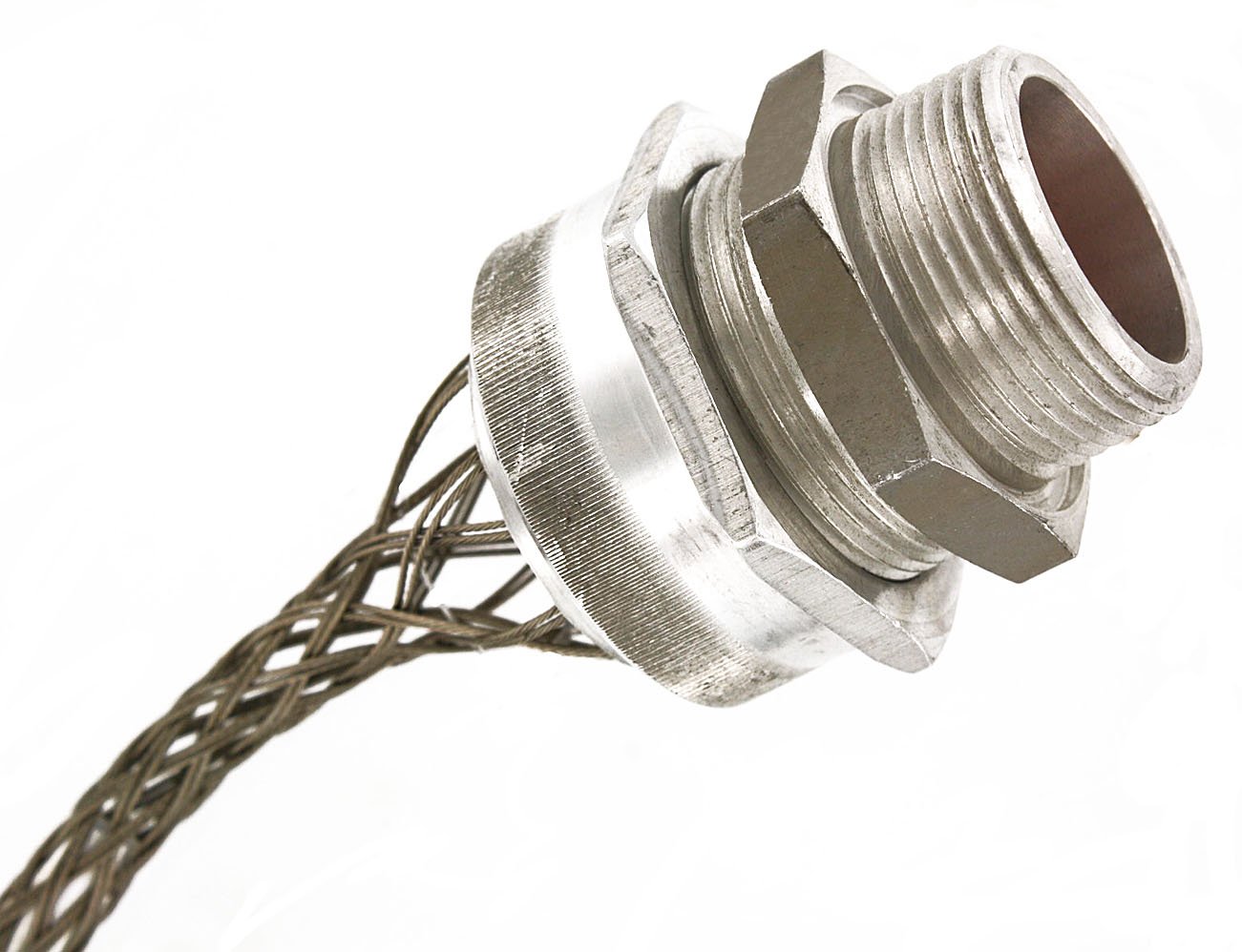 Leviton L7748 STR REL GP 1/2WVE 2.125-2.250 STR Male Threaded Connector - Heavy Duty Electrical Wiring for Industrial and Commercial Applications