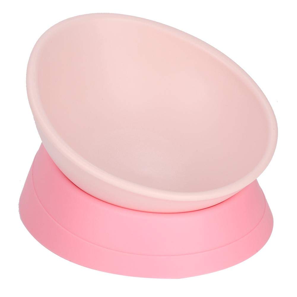 Slanted Pet Bowl for Dogs & Cats - Detachable Tilted Food Dish for Flat-Faced Pets, Anti-Spill Slope Base Feeder - Perfect for Mealtime & Easy Feeding at Home