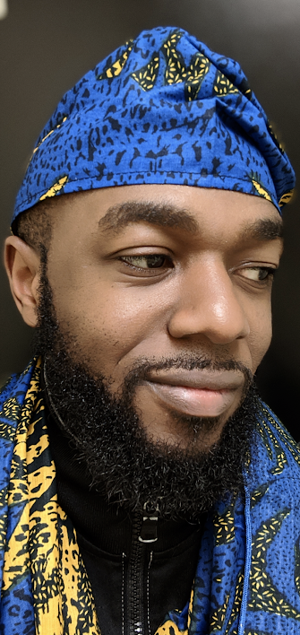 Blue and Gold Sunburst African Print Hat DPH4071 - Stylish Sun Protection for Beach, Travel, and Summer Outfits