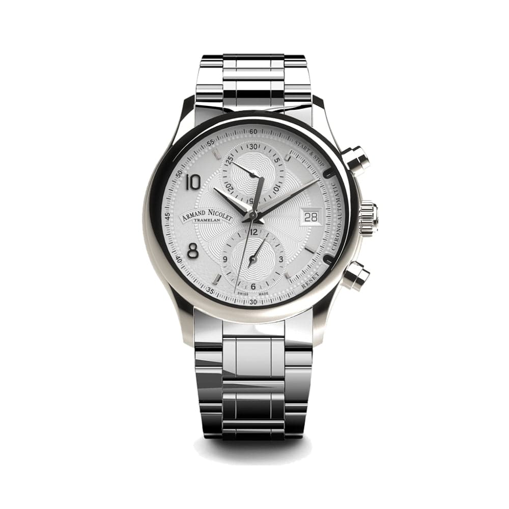 ARMAND NICOLET A844AAA AG M9742 Men's Luxury Automatic Watch with Brown Leather Strap - Perfect for Business, Formal Events & Everyday Wear