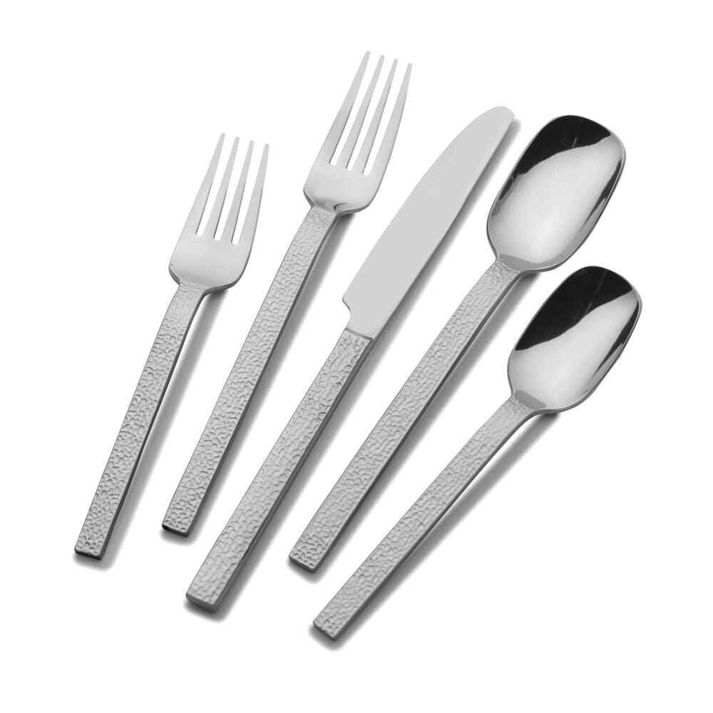 Quest Forged 20-Piece Stainless Steel Flatware Set - Service for 4 - Elegant Silverware for Dining, Entertaining & Gifts | Durable & Dishwasher Safe Cutlery Set